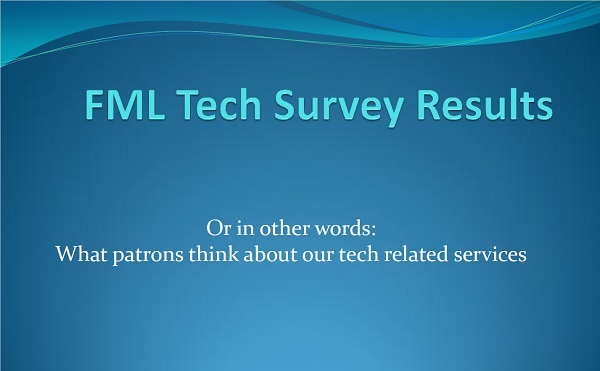 Tech Survey Results Presentation