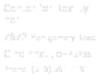 Text Box: Center for Reality her
7672 Montgomery Road
Cincinnati, Oh 45236
Phone: (513) 561-1191
Website: -mail:
