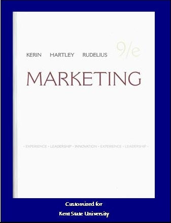 Kernin, Hartley, and Rudelius Custom Textbook