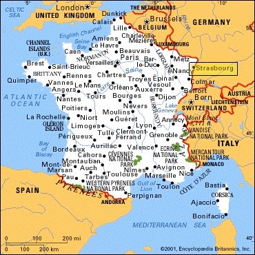 map of france with cities. Lonely Planet France