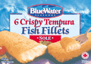 photo of box of frozen fish fillets sold in supermarkets