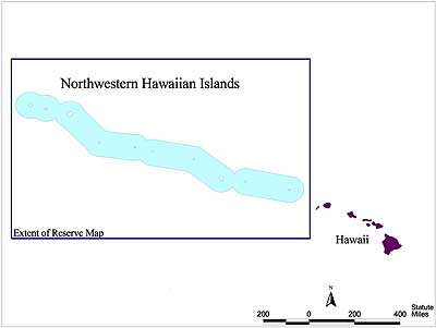 Northwestern hawaiian Islands National Marine Sanctuary Map