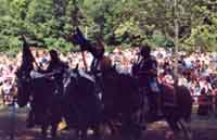 knights on horseback