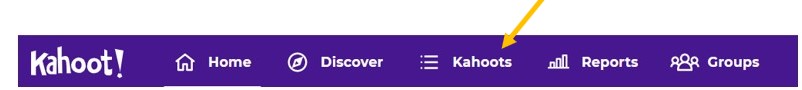 Kahoot top banner
