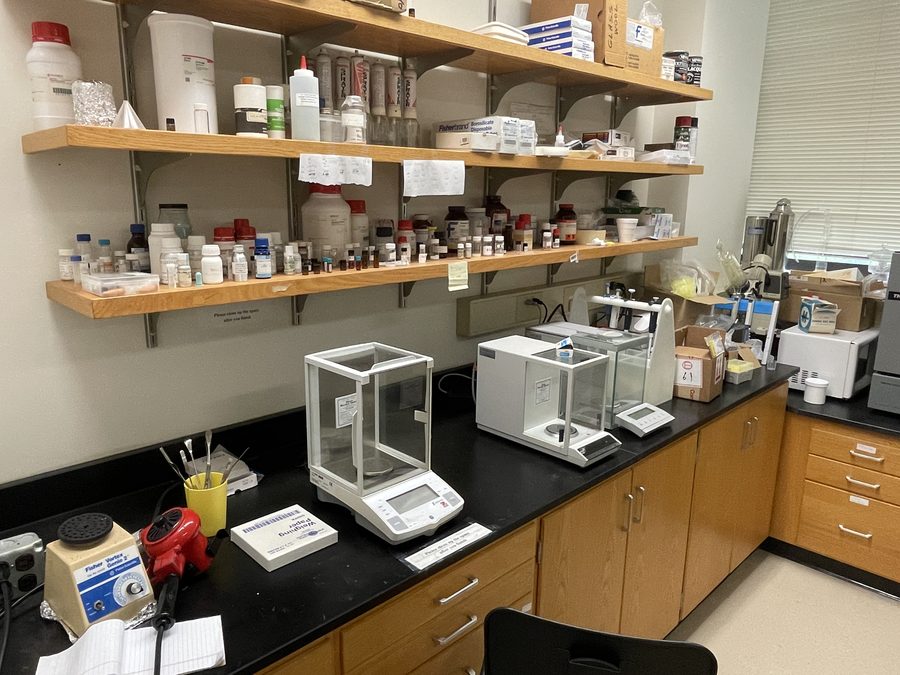 The synthesis lab where new soft materials are made