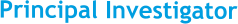 Principal Investigator