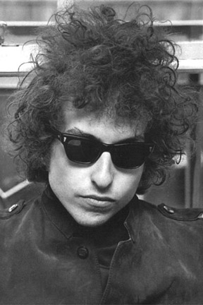Photograph of Bob Dylan.