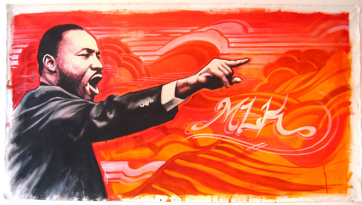 Beautiful painting of Dr. Martin Luther King Jr.