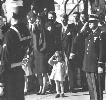 Unforgettable photo from the funeral of President John F. Kennedy.