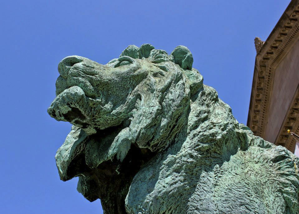 Lion Statue, Art Institute of Chicago, Illinois