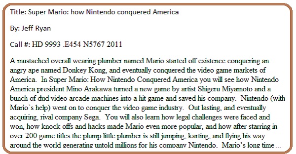 Super Mario Book Review