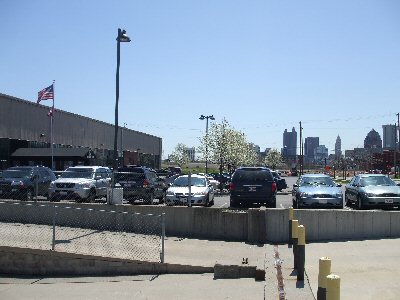 State Library of Ohio & downtown Columbus, Ohio