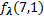 f_λ (7,1)