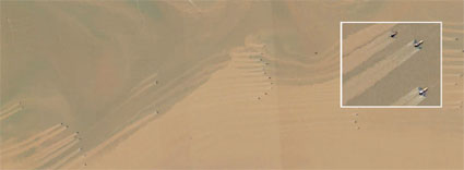 satellite photo of fish trawling in Chineese waters