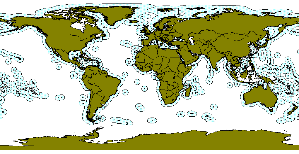 map of world exclusive economic zones