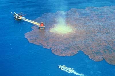 Itox I blowout in the Gulf of Mexico in 1979