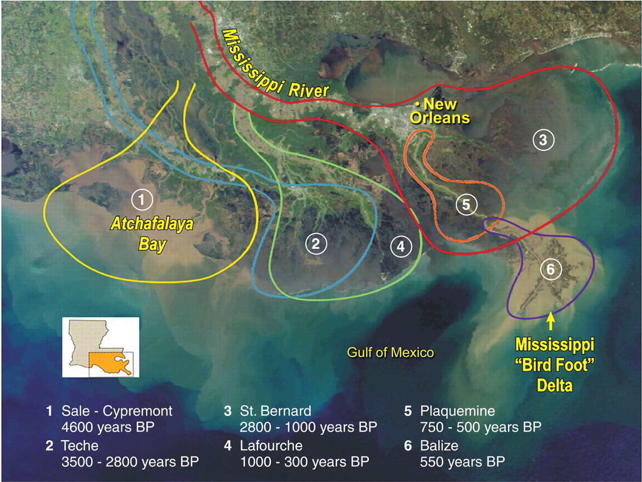 mississippi delta change over centuries