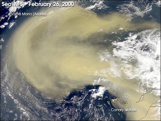 saharan dust cloud