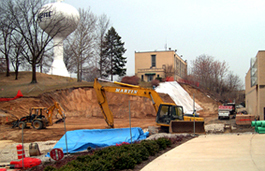 Building of the Kent Hall addition