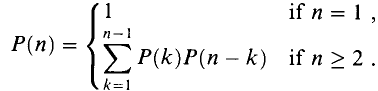 Recurrence for naive algorithm