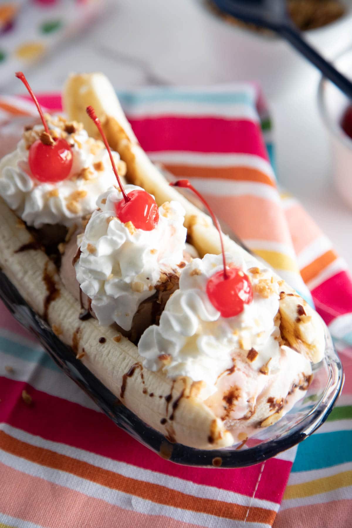 Image of a banana split